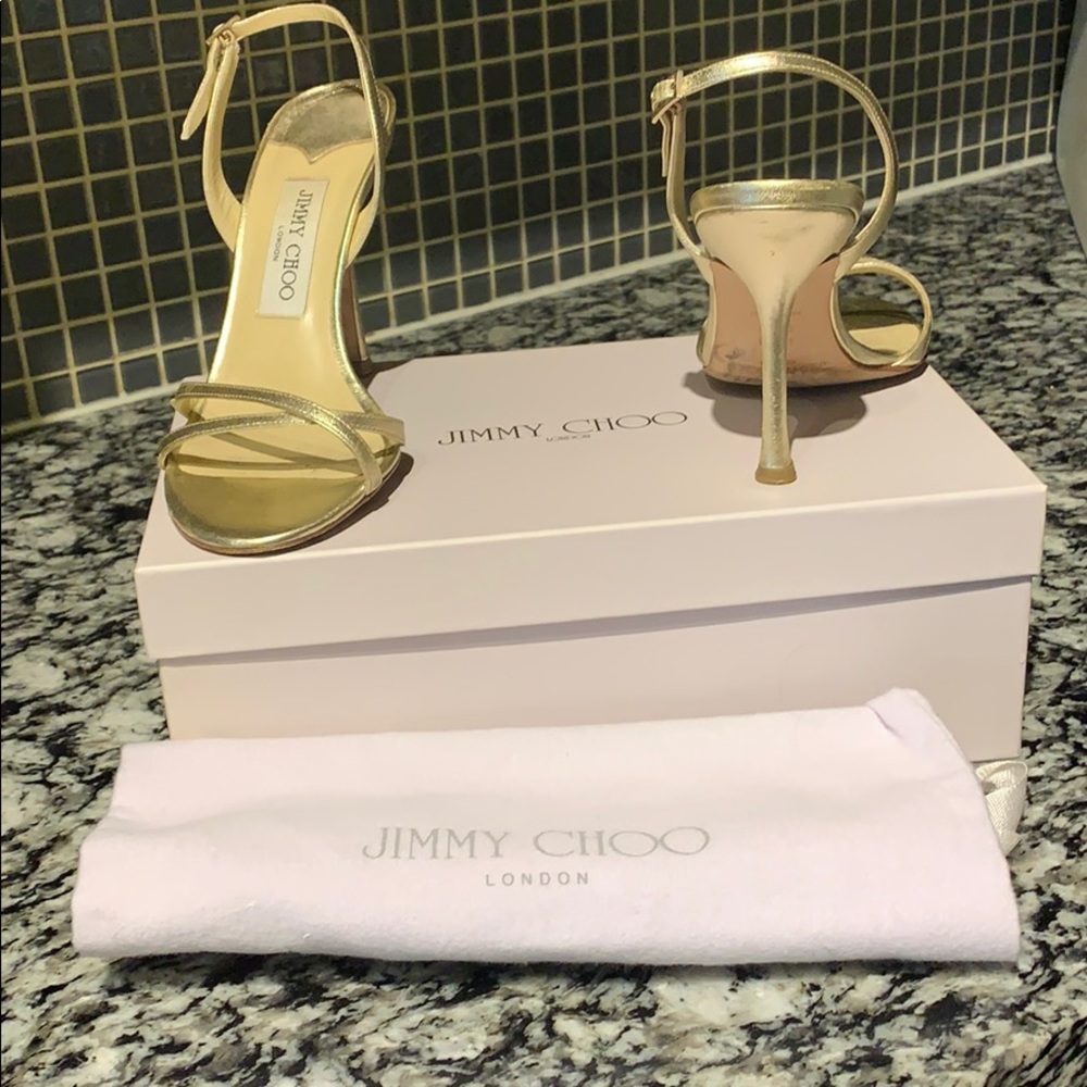 Jimmy Choo Gold Heels